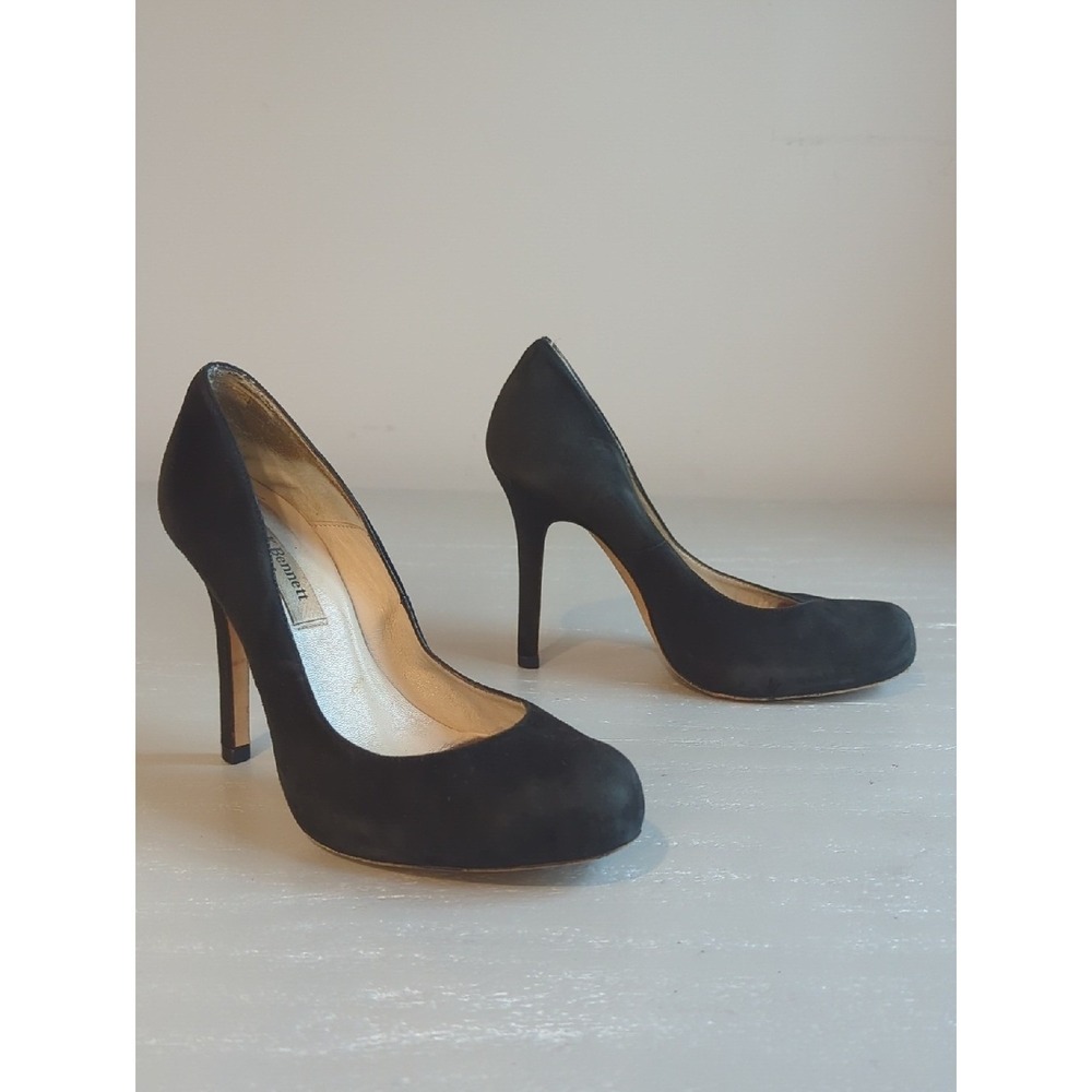 LK Bennett Black Suede Stiletto Pumps size 35.5